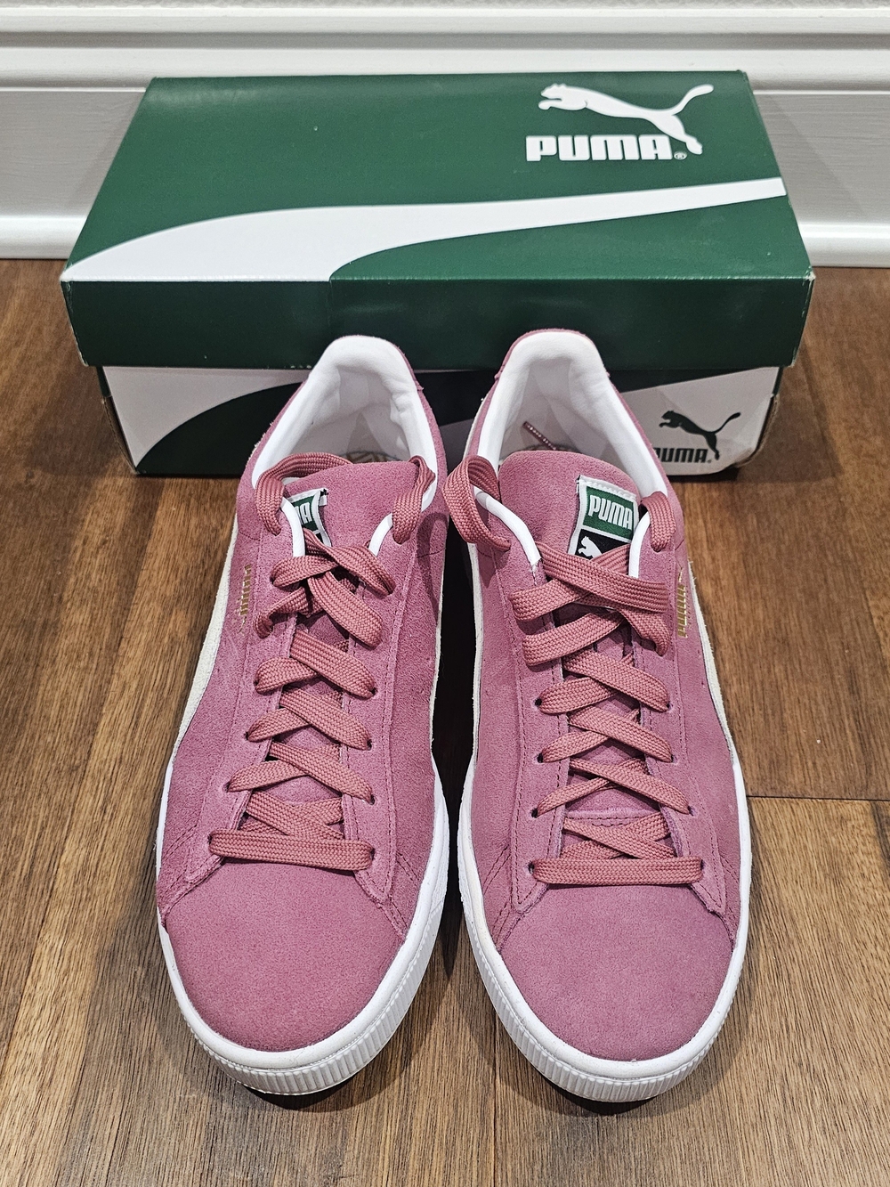Puma Suede Classic XXI Dusty Orchid Pink Sneakers Shoes Box Laces 9